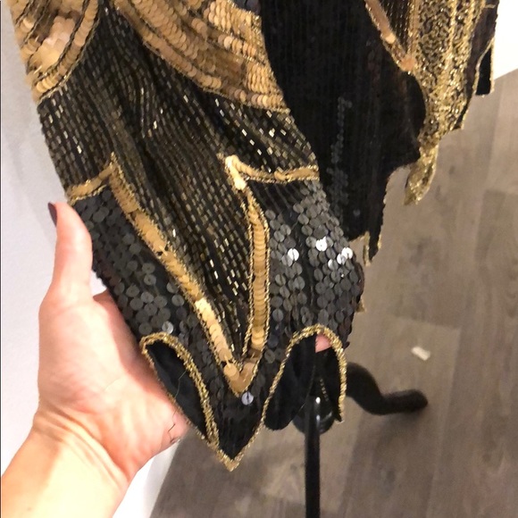 VINTAGE HAND BEADED Long Sleeve Top | Gatsby Feel - Picture 4 of 8